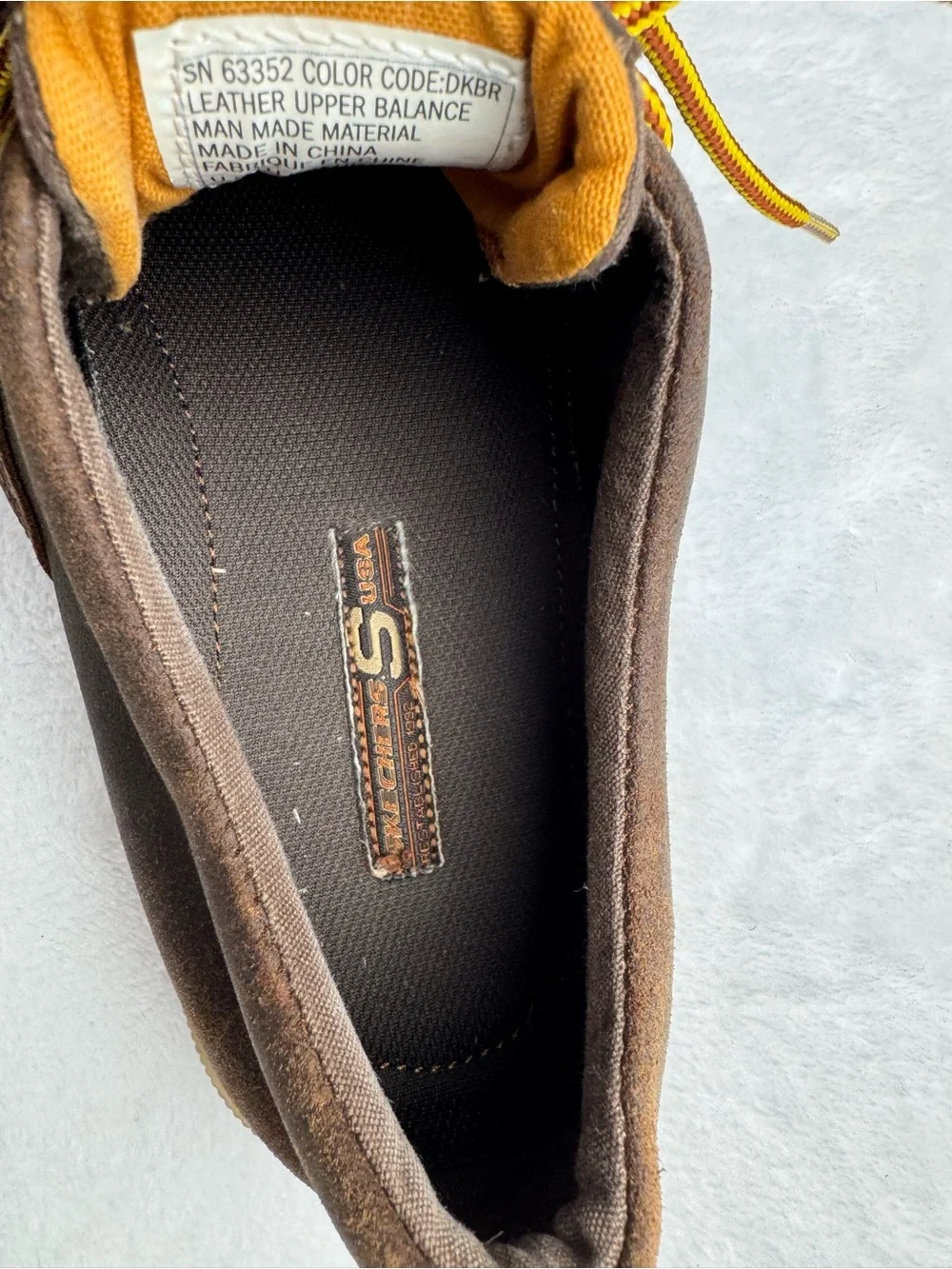 Skechers Men's Size 11 Brown Leather Lace Up Casual Shoes